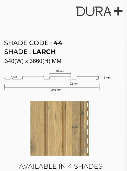 PARE NORMA PANEL (LARCH) - 12 Feet image 3