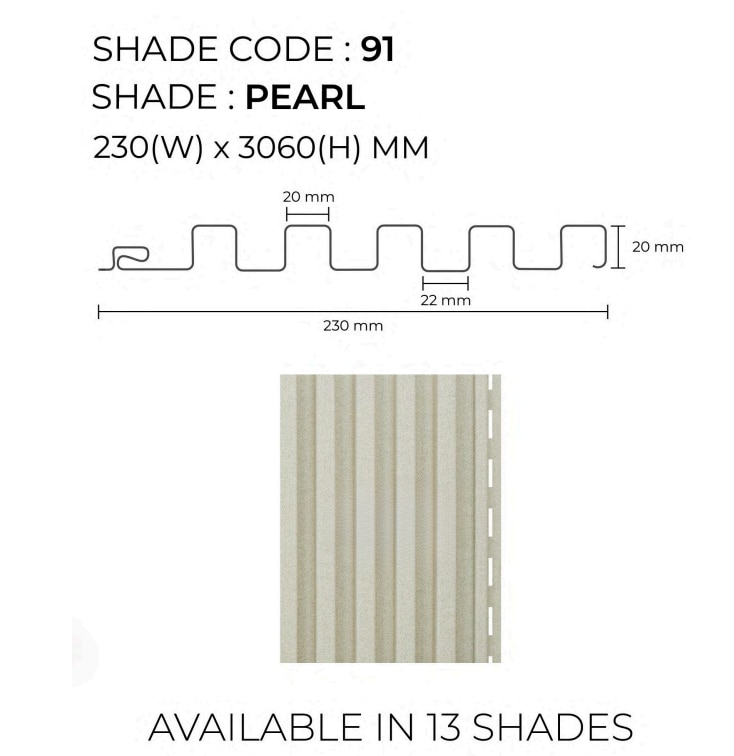 PARE VERTICA PANEL (PEARL) -10 Feet image 2