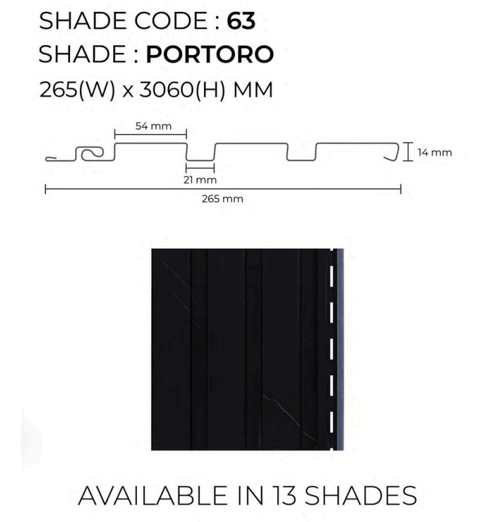 PARE LOUVERS PANEL (PORTORO) - 10 Feet image 2