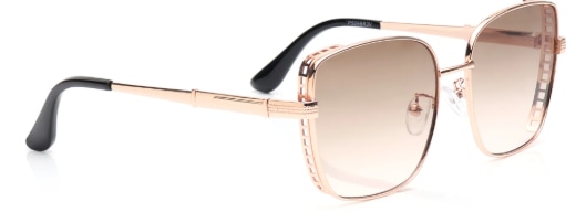 Tees By Fastrack Brown and Pink Geometric Sunglasses - Unisex image 2