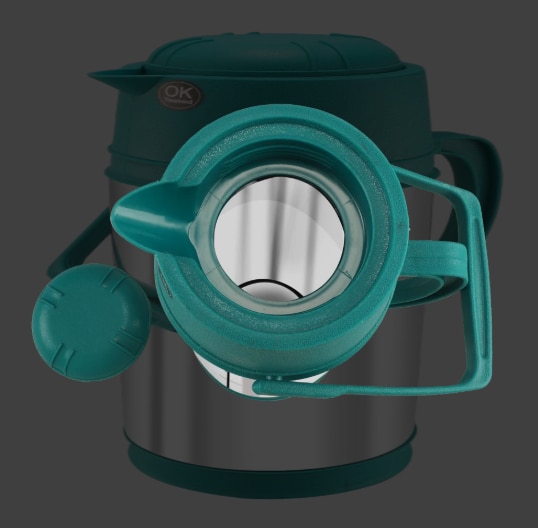 Colored Stainless Steel Insulated Kettle image 2