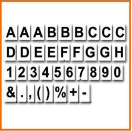 WHITE MAGNETIC LETTERS image 2
