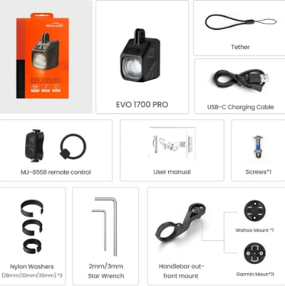 MAGICSHINE EVO 1700 PRO MAGNETIC SMART FRONT LIGHT (1700 LUMENS) image 2