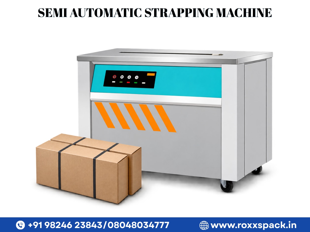 SEMI AUTOMATIC STRAPPING MACHINE image 2