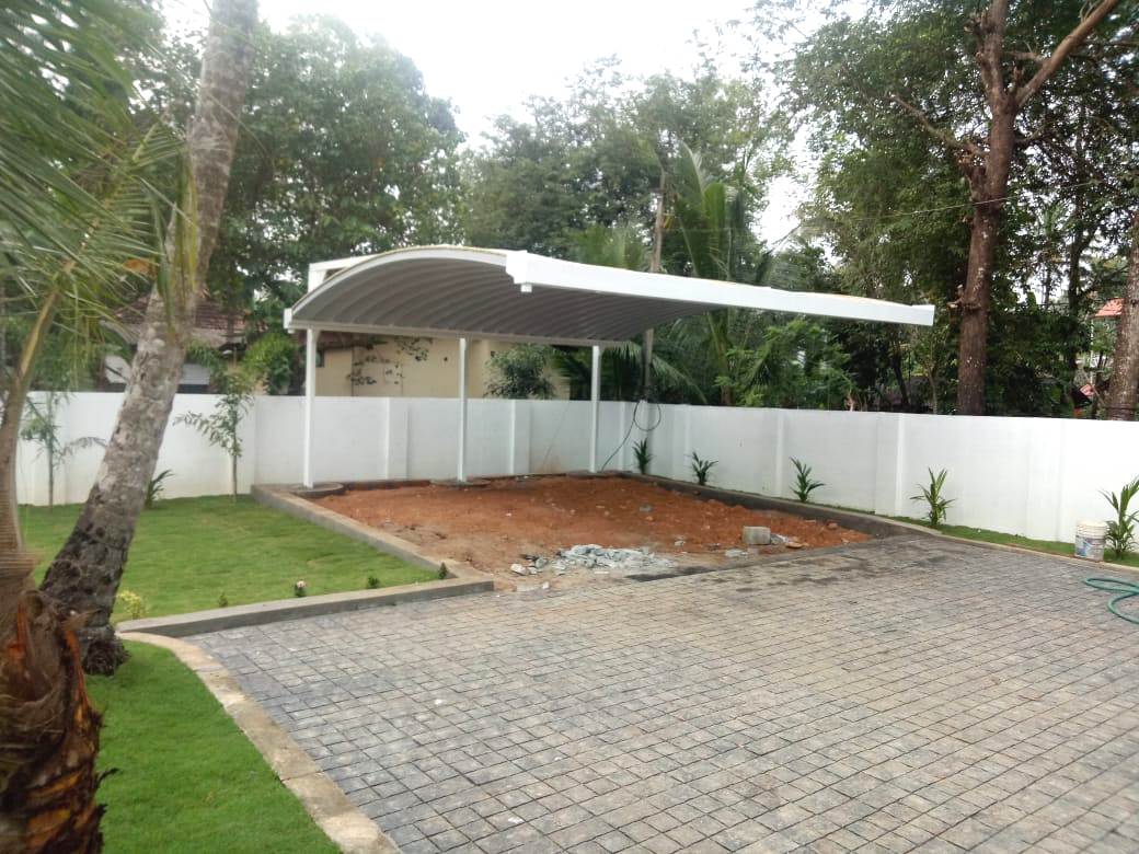 CANTILEVER CAR PORCH in Kochi, India from I Roofing Enterprises