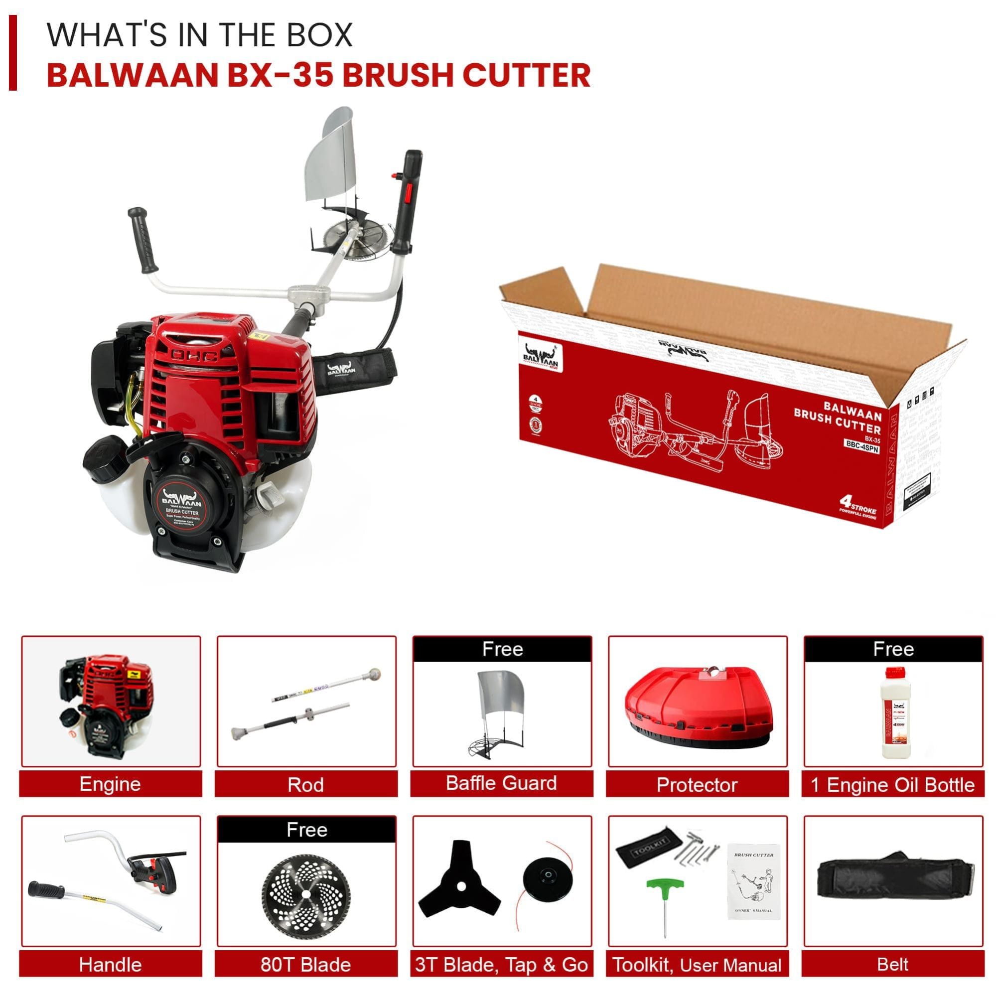 Balwaan Brush Cutter 4 Stroke image 3