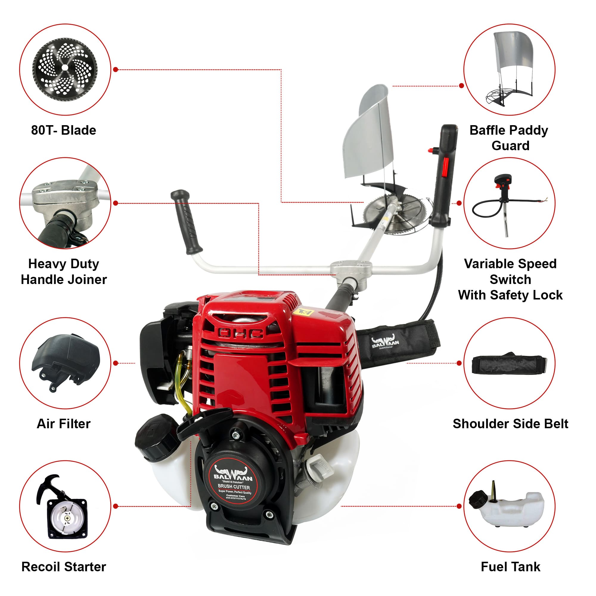Balwaan Brush Cutter 4 Stroke image 2