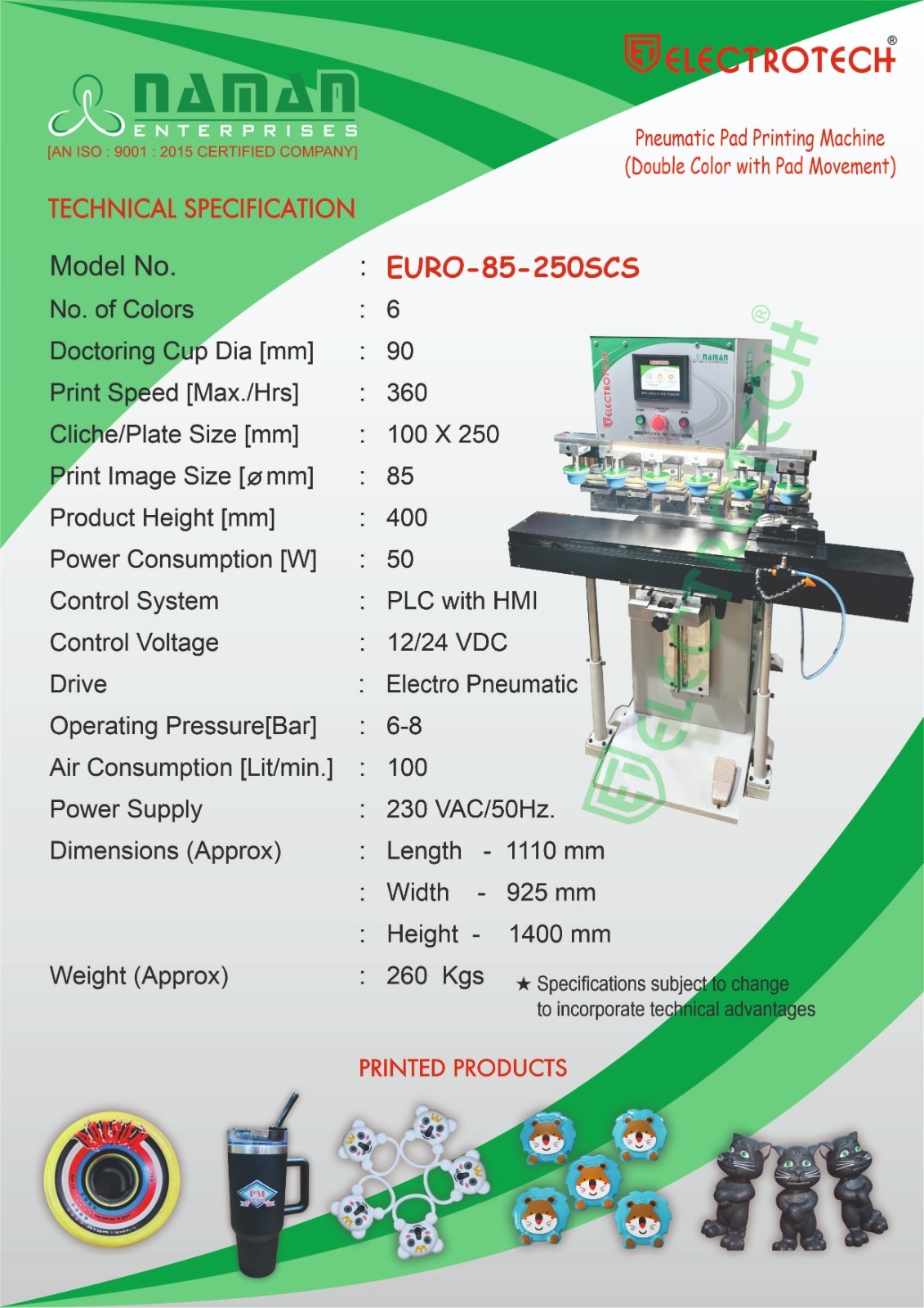 SIX COLOR PNEUMATIC PAD PRINTING MACHINE image 2