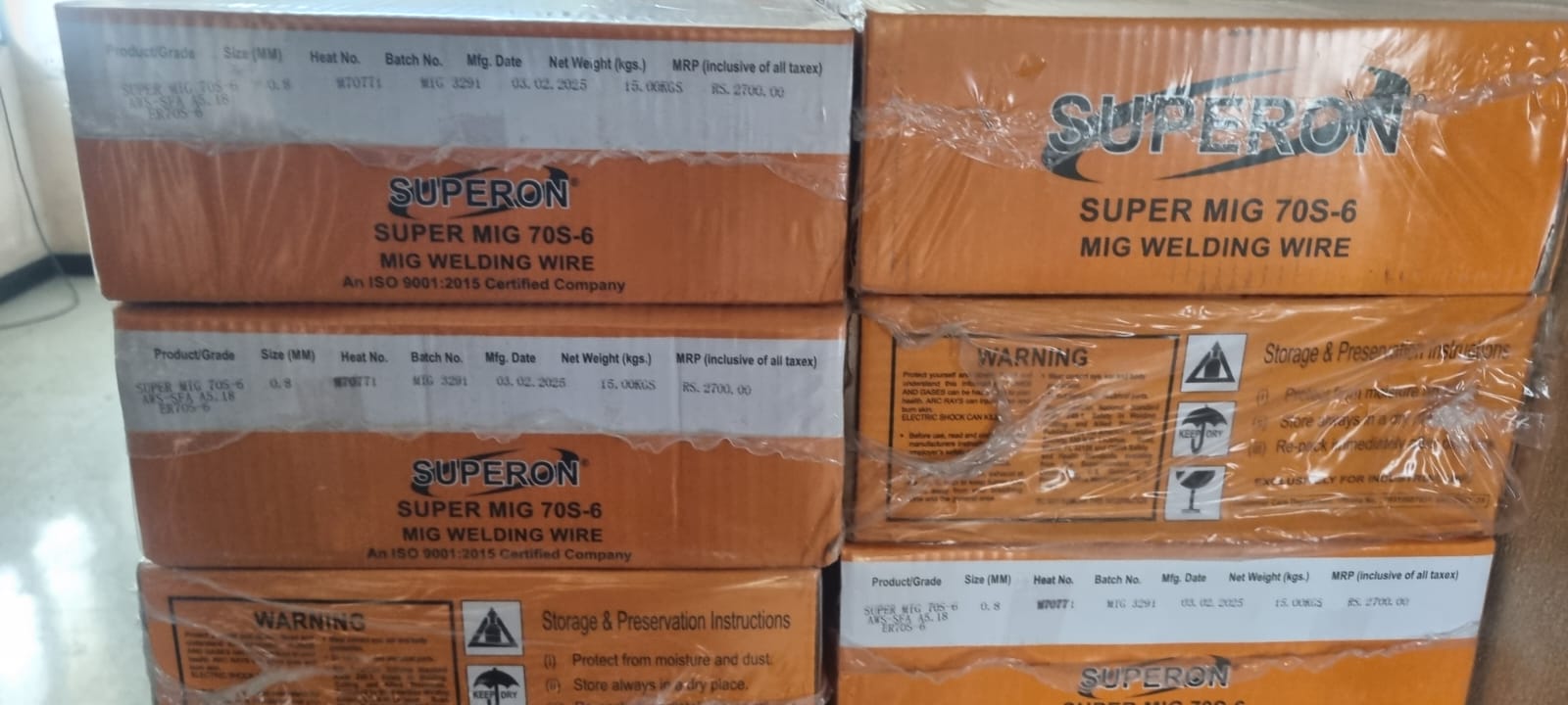 Superon 70S-6 mig wire image 3