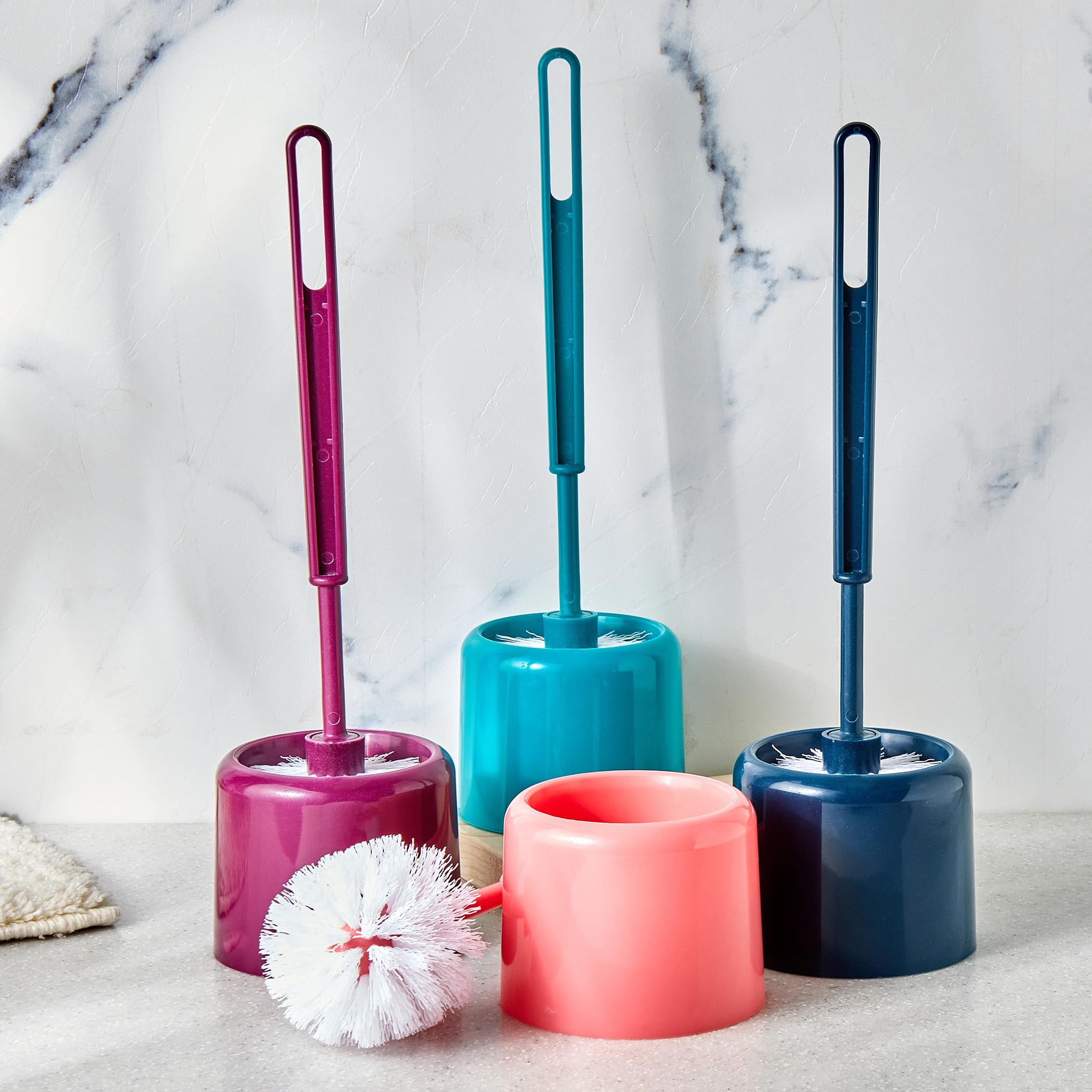 Toilet Brush with Holder Stand – Hygienic Deep WC Cleaning Solution image 4