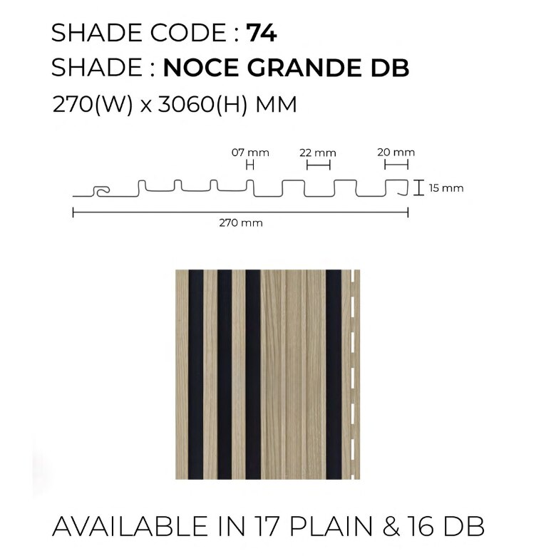 Fluted Panel | Noce Grande Dual Black Unic Panels | Rich and Elegant Design for Modern Interiors image 2