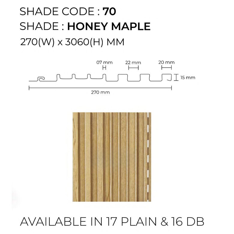 Louver Interior Panel | Honey Maple Unic Panels | Warm and Elegant Design for Contemporary Interiors image 2