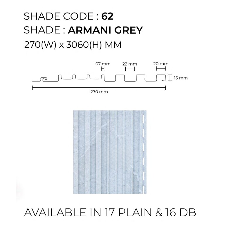 PVC Wall Panels | Armani Grey Unic Panels | Sophisticated and Durable Finish for Modern Interiors image 2