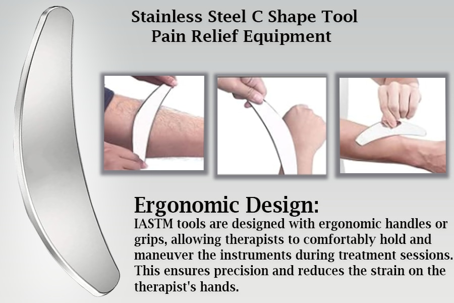 Stainless Steel (C Shape Tool)Used For Physiotherapy image 3