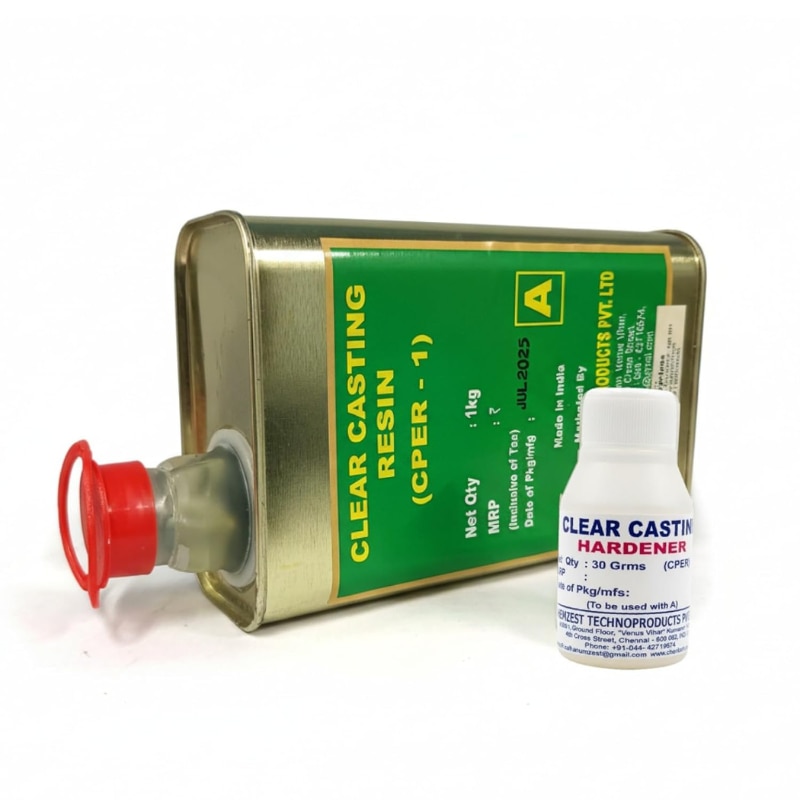 Casting Resin 1kg with Hardener | Strong & Durable Resin for Casting, Moulding, Crafts, Jewellery & DIY Projects image 3