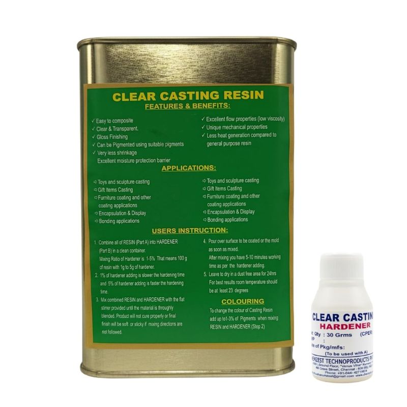 Casting Resin 1kg with Hardener | Strong & Durable Resin for Casting image 4