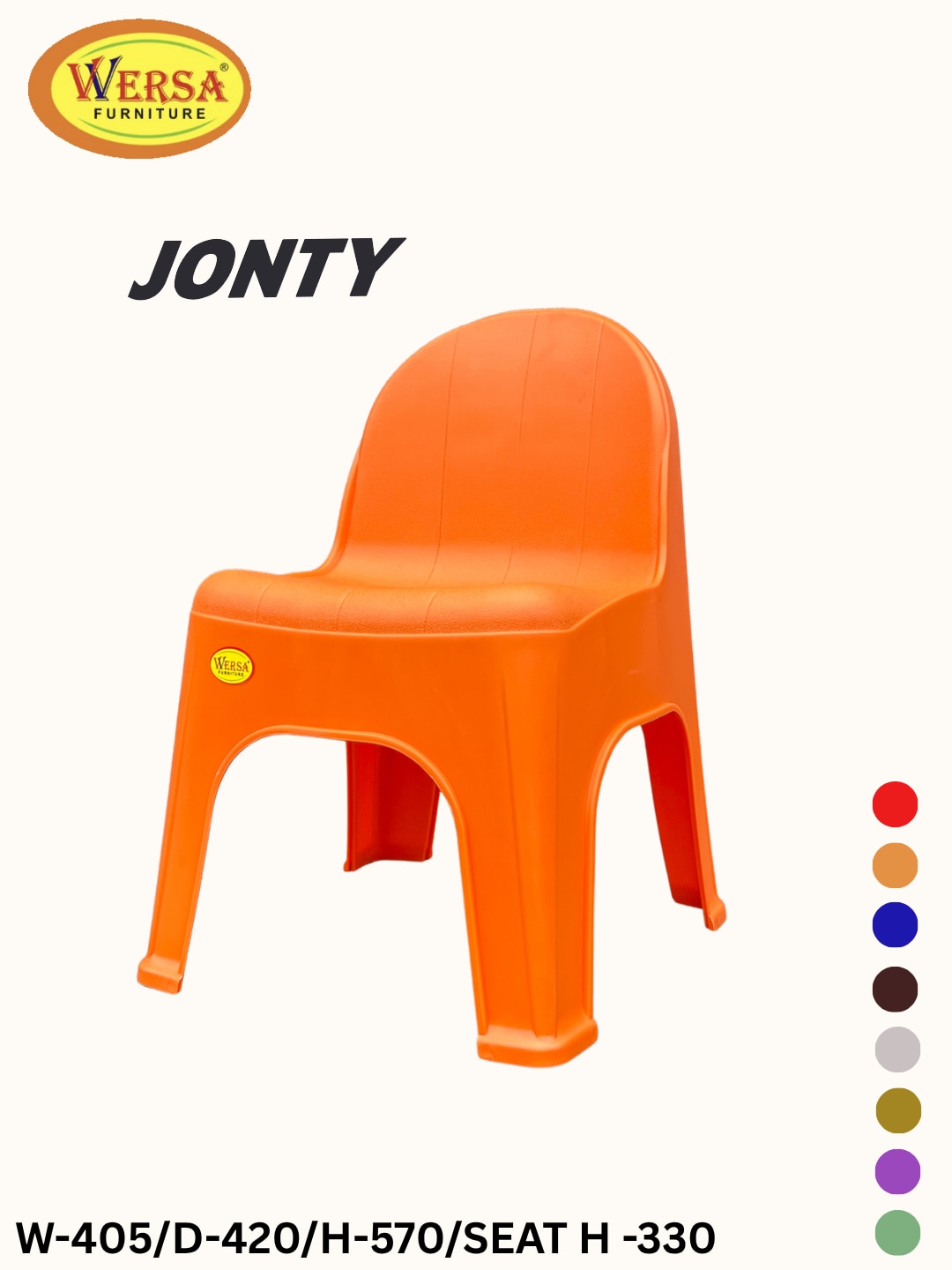 WERSA JONTY Plastic Kids Chair image 2
