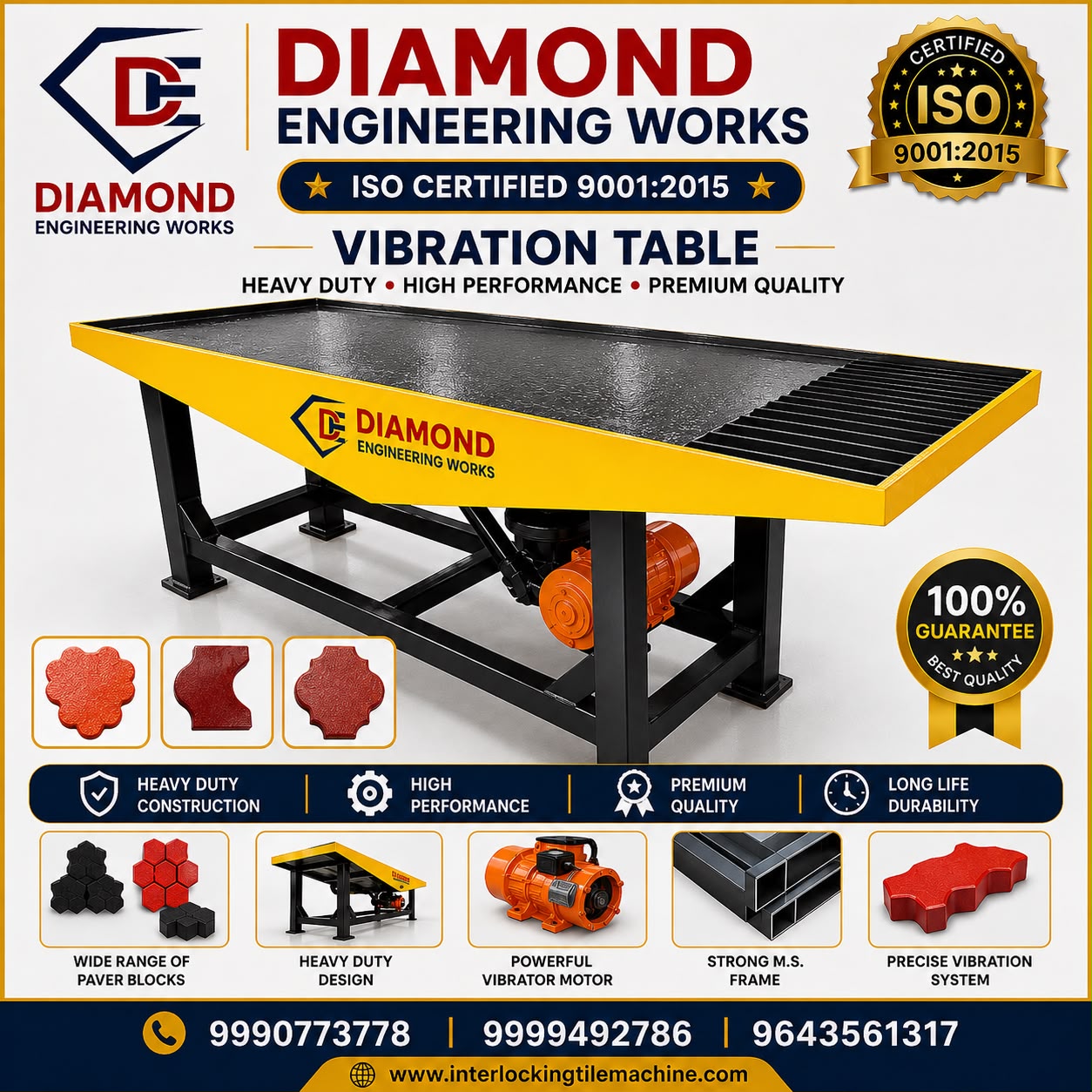 Paver Block Vibration Table Machine image 2