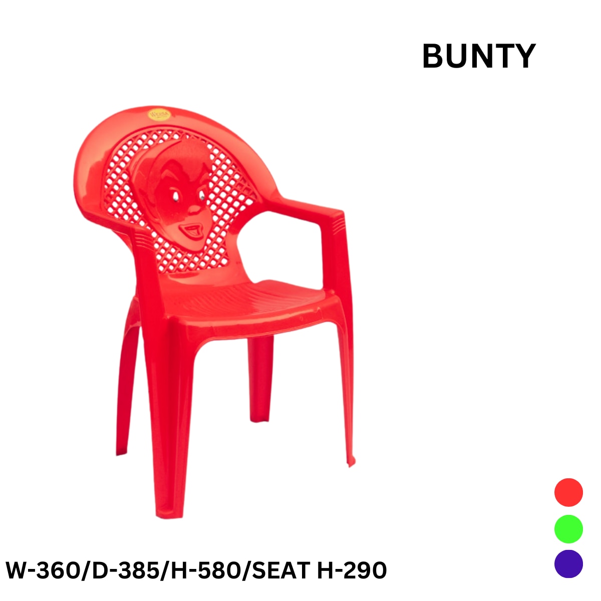 WERSA BUNTY Plastic Chair with Armrest image 2
