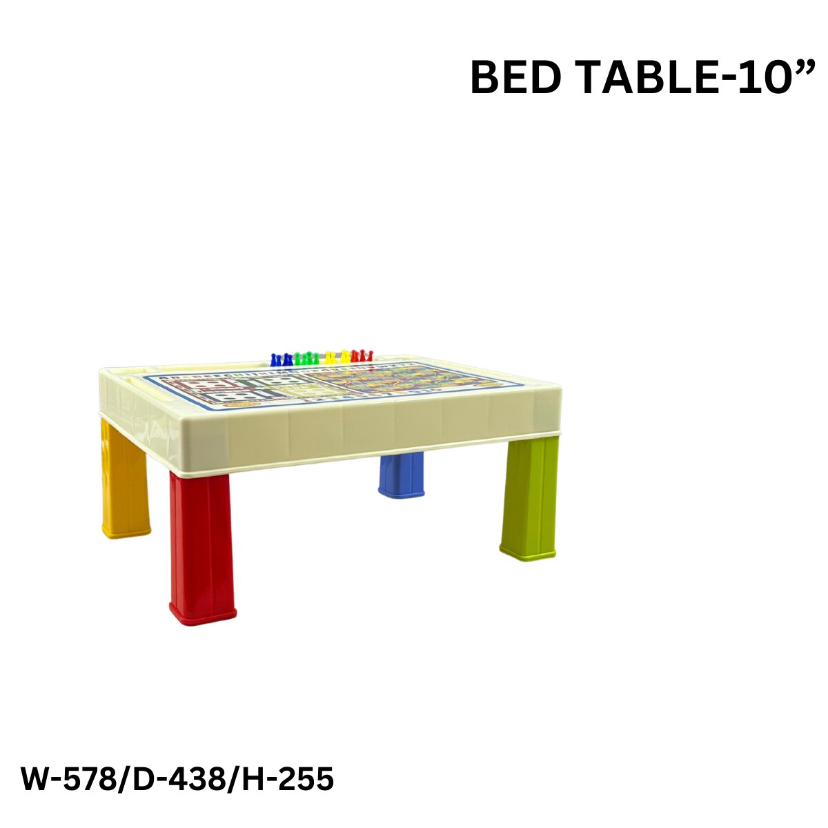WERSA Kids Plastic Bed Table 10 Inch | Multipurpose Activity & Study Table image 2
