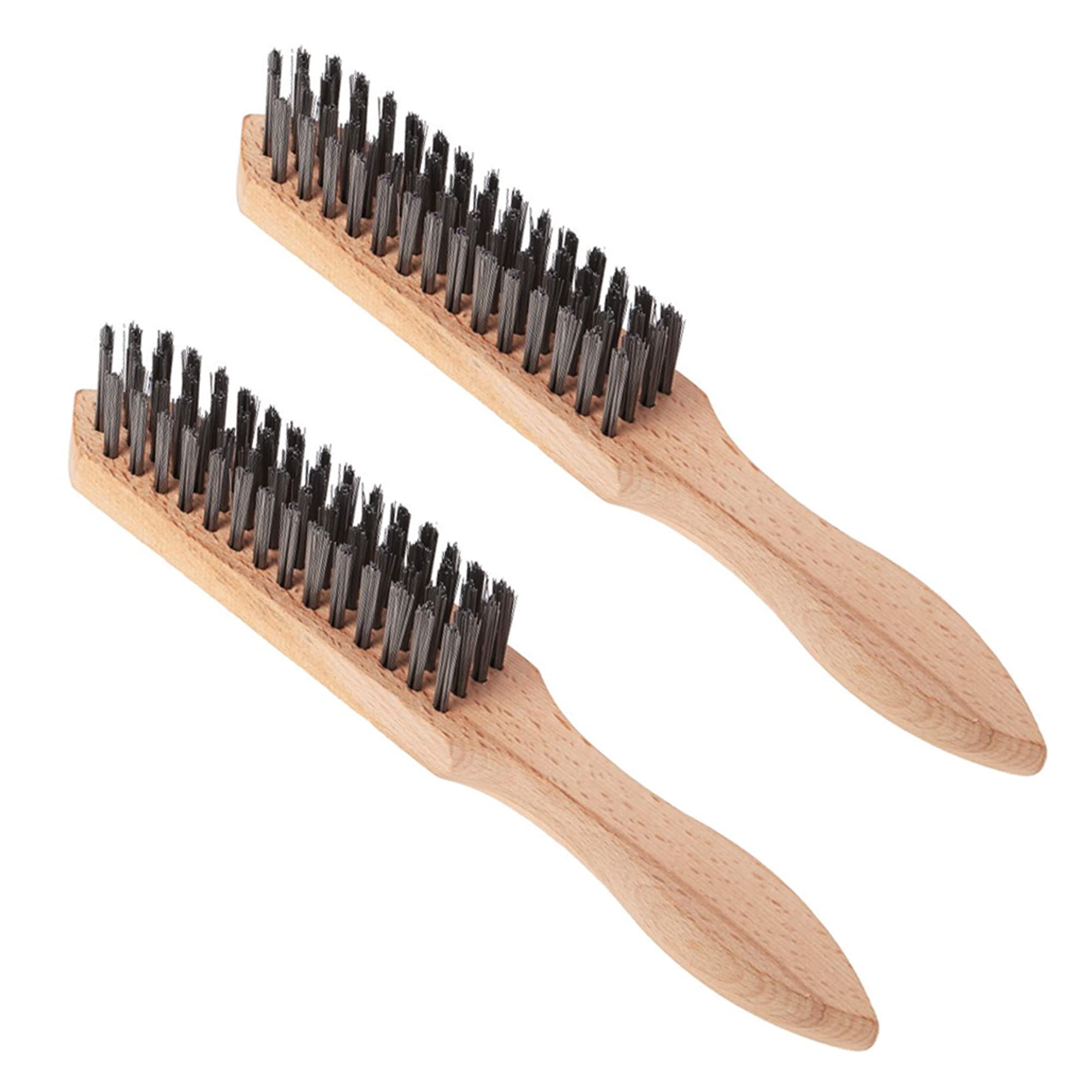 Steel Wire Brush with Wooden Handle – Heavy-Duty Rust & Surface Cleaning Tool image 2