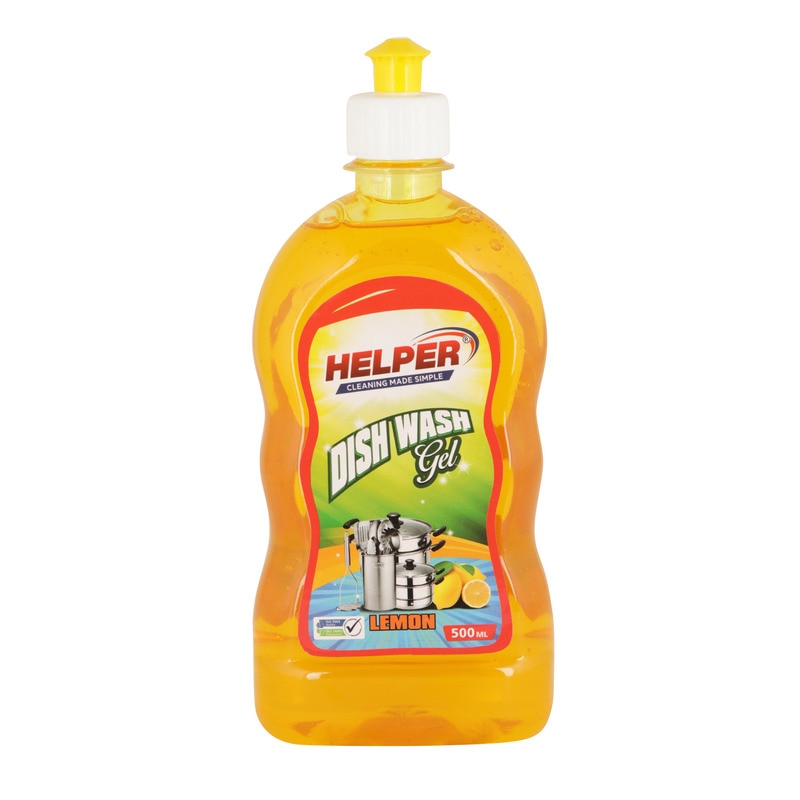 Dish Wash Gel ,Lemon (yellow)-500ml. Bottle image 2