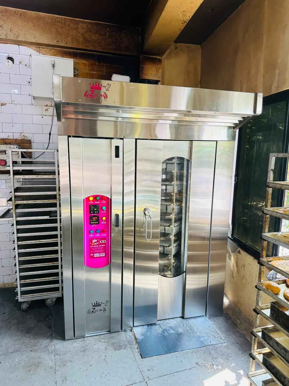 Bread making bakery rotary rack oven image 5