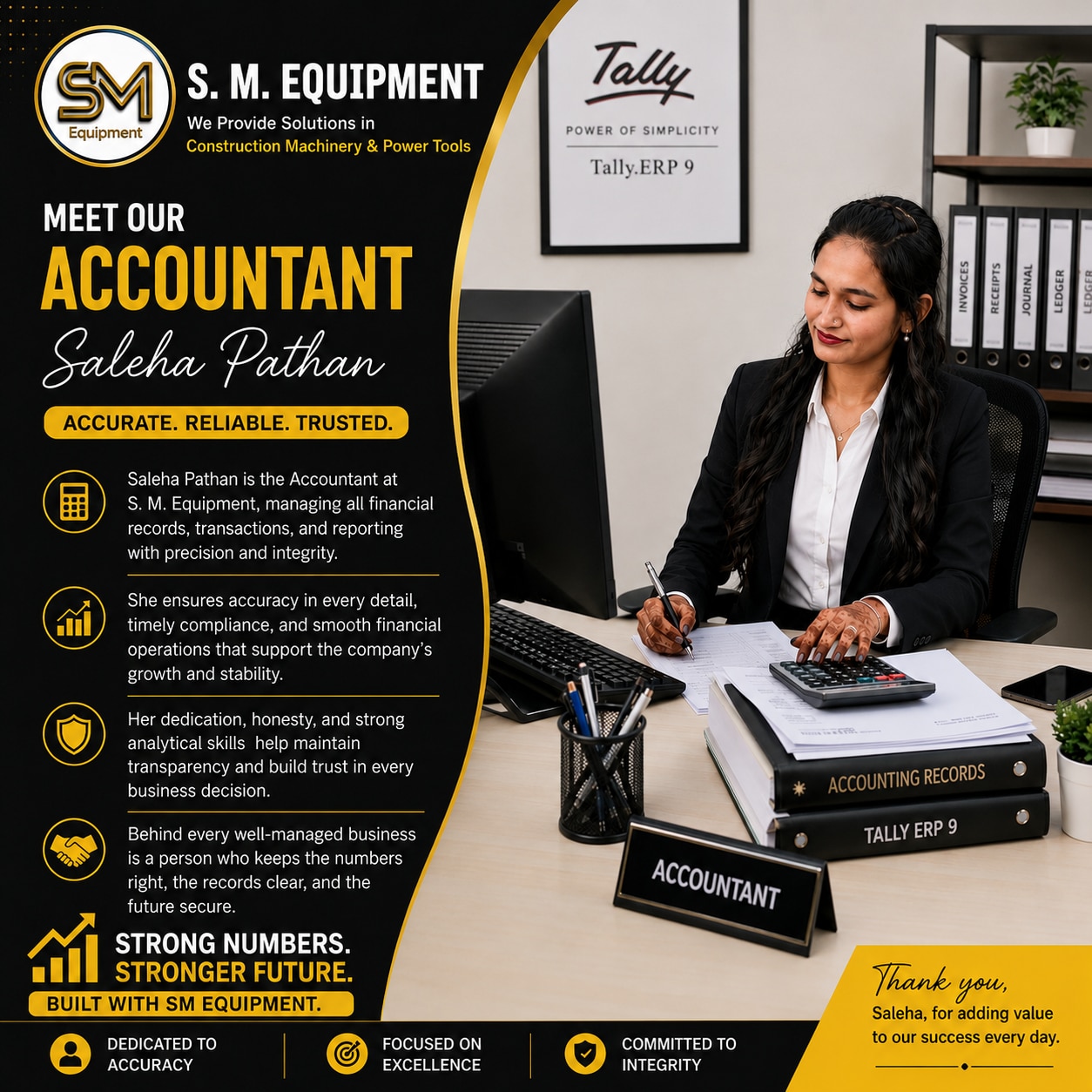 saleha pathan - Accountant 