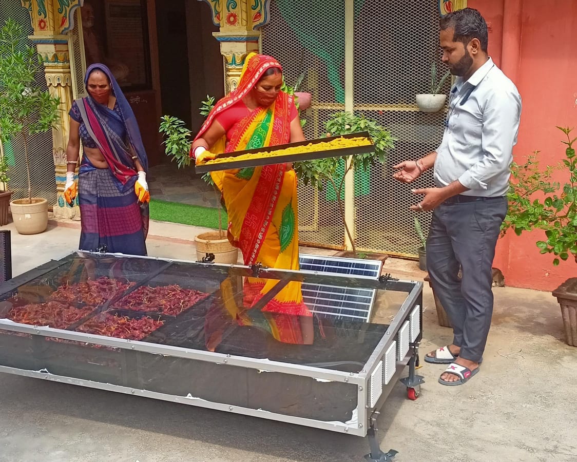 Solar Drying Process for Chilli and Turmeric