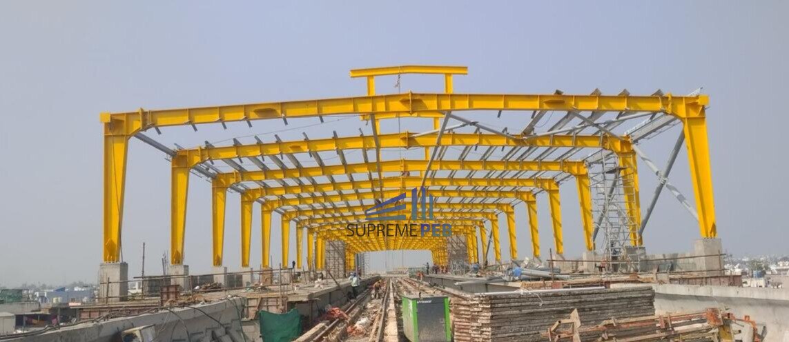 Mega  Metro PEB Steel Structure