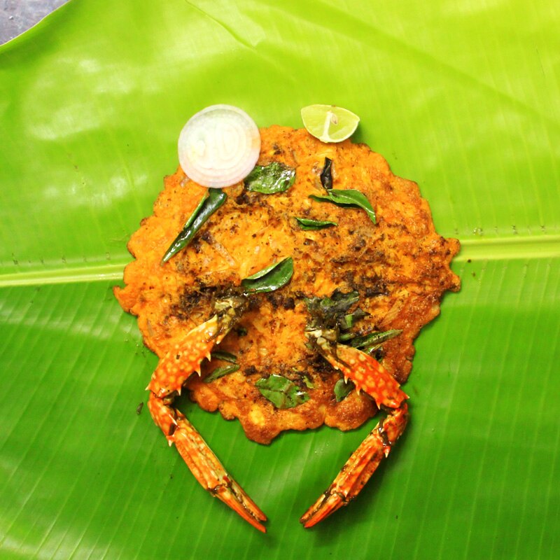 “Try the ‘nandu’ (crab) omelette,” suggests A. Saravanan, one of the partners of the newly opened Arumugam Mess on the Alagarkoil Road. “It is boneless crab pieces minced and mixed with egg